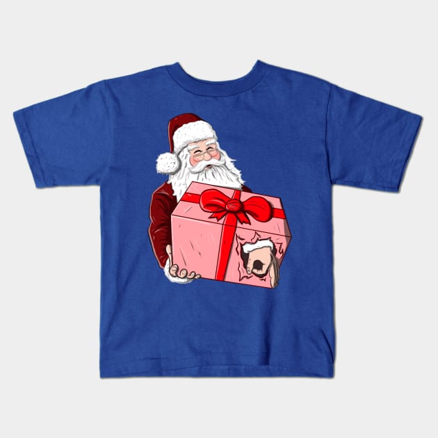 Santa Claus Troll Kids T-Shirt by MarianoSan